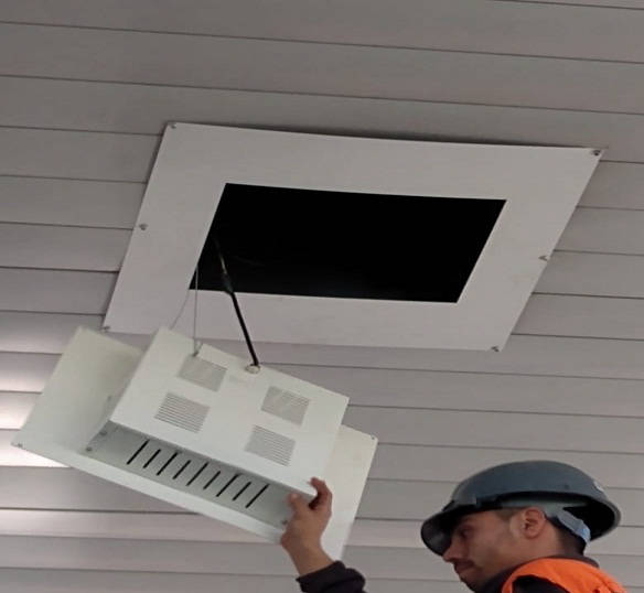 Instalación de foco led